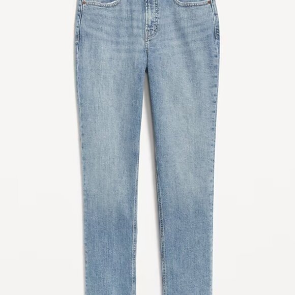 Old Navy Ladies Curvy Extra High-Waisted Straight Jeans / 12 Petite / New w Tags - Picture 11 of 11